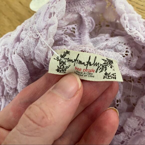 Free People Day N Night Lace Bodysuit in Lilac - Picture 6 of 8